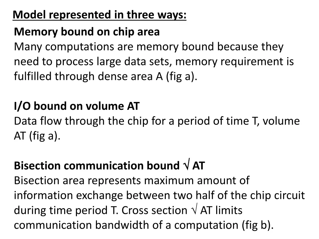 model represented in three ways
