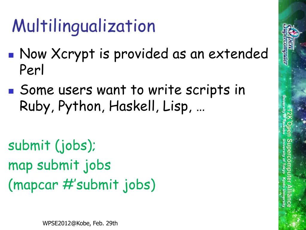 multilingualization