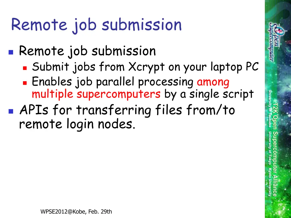 remote job submission