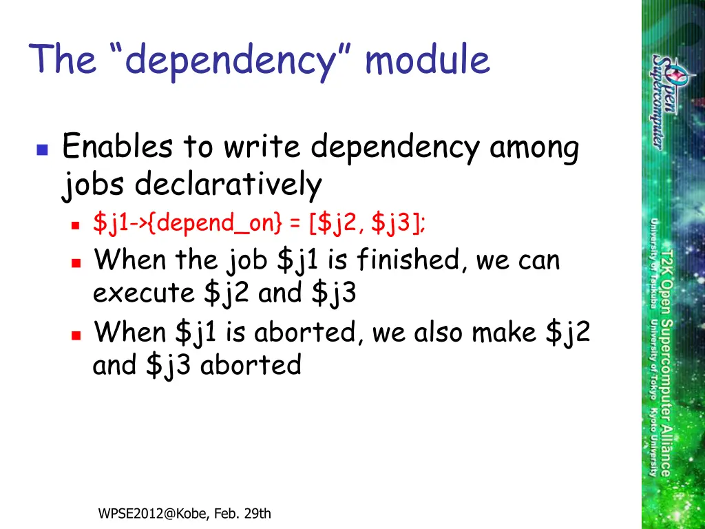the dependency module