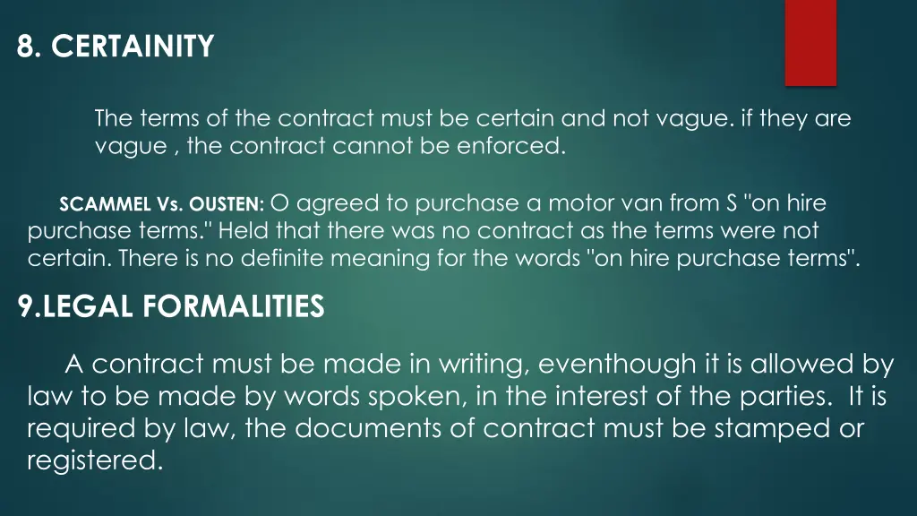 8 certainity