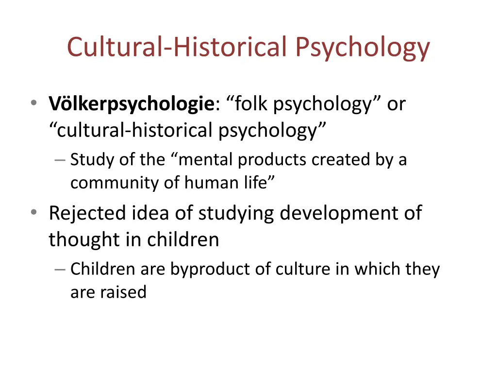 cultural historical psychology