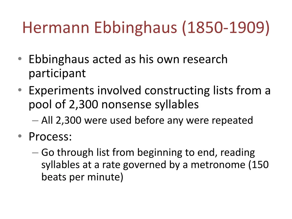 hermann ebbinghaus 1850 1909 1