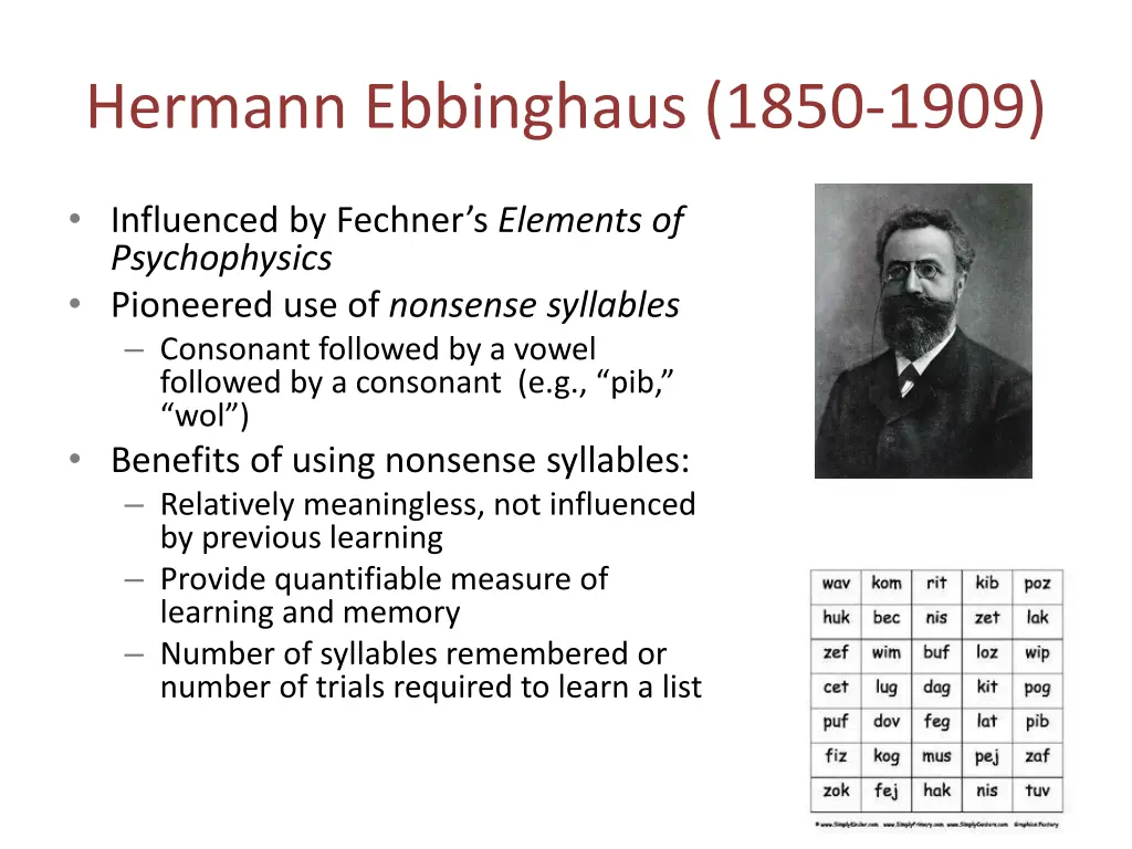 hermann ebbinghaus 1850 1909