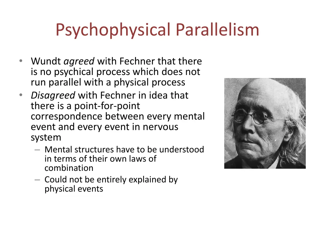 psychophysical parallelism