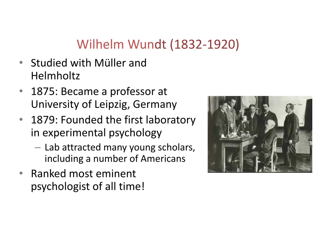 wilhelm wundt 1832 1920 studied with m ller