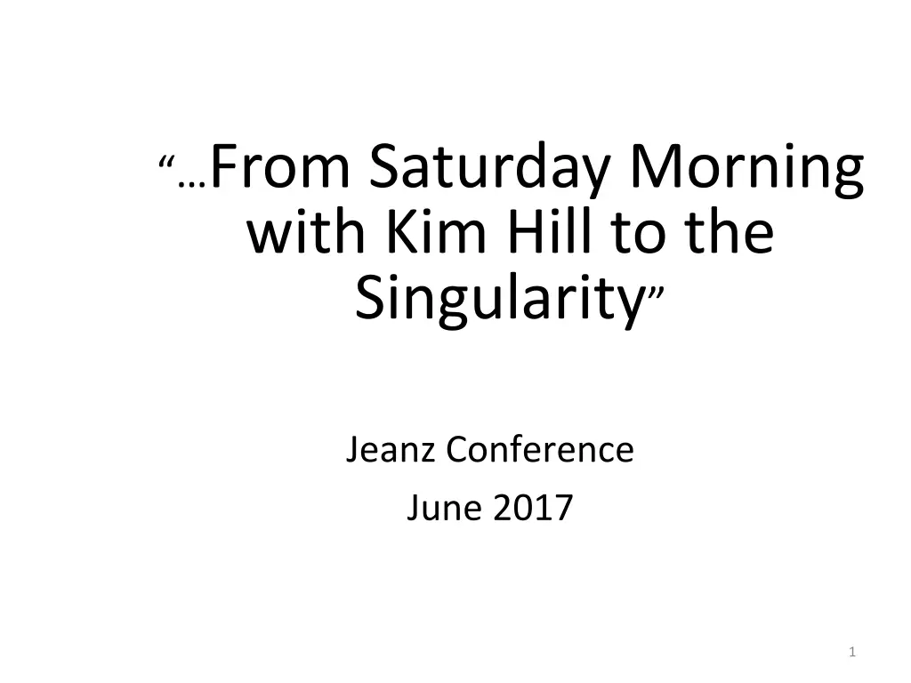 from saturday morning with kim hill