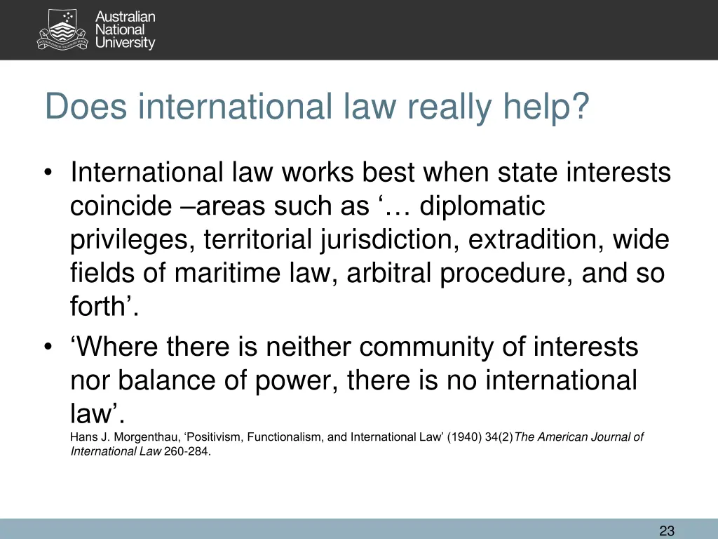 does international law really help