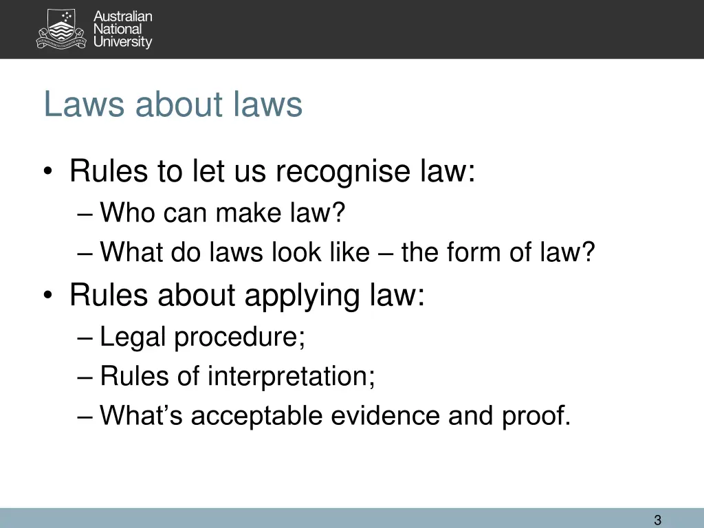 laws about laws