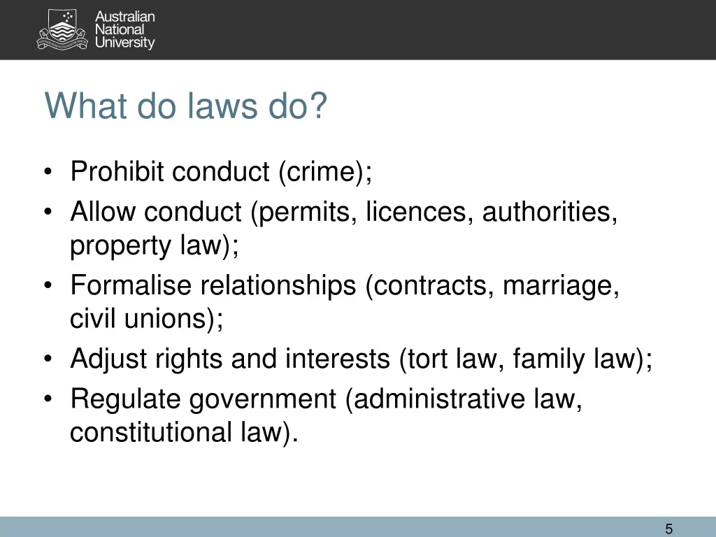 what do laws do