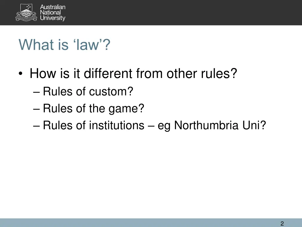 what is law