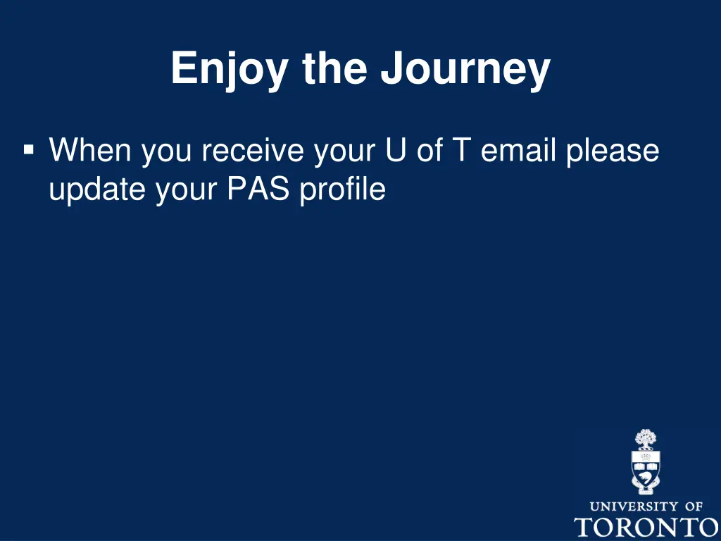 enjoy the journey