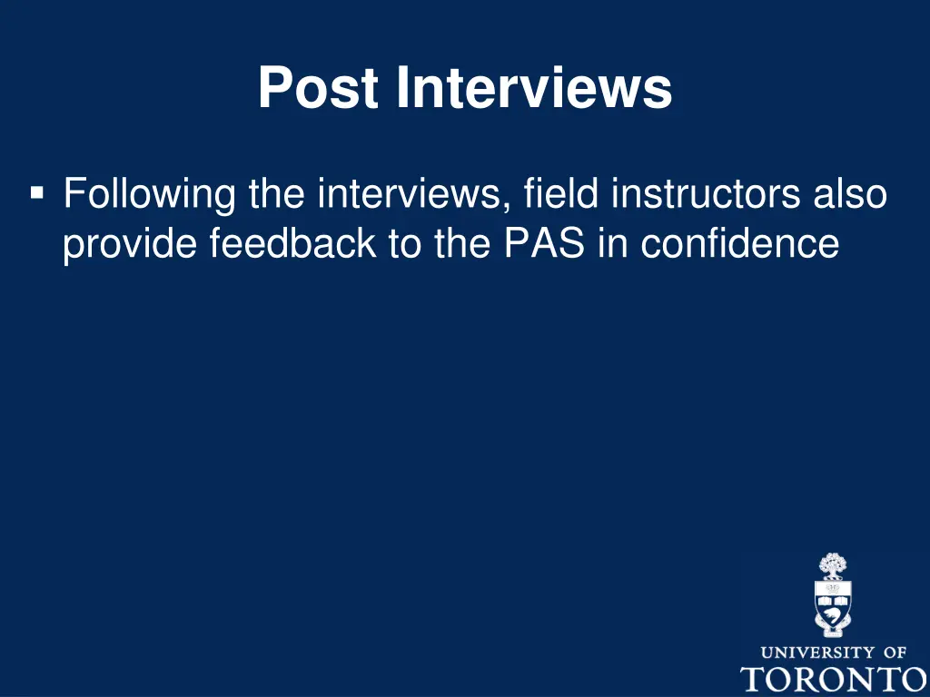 post interviews 1