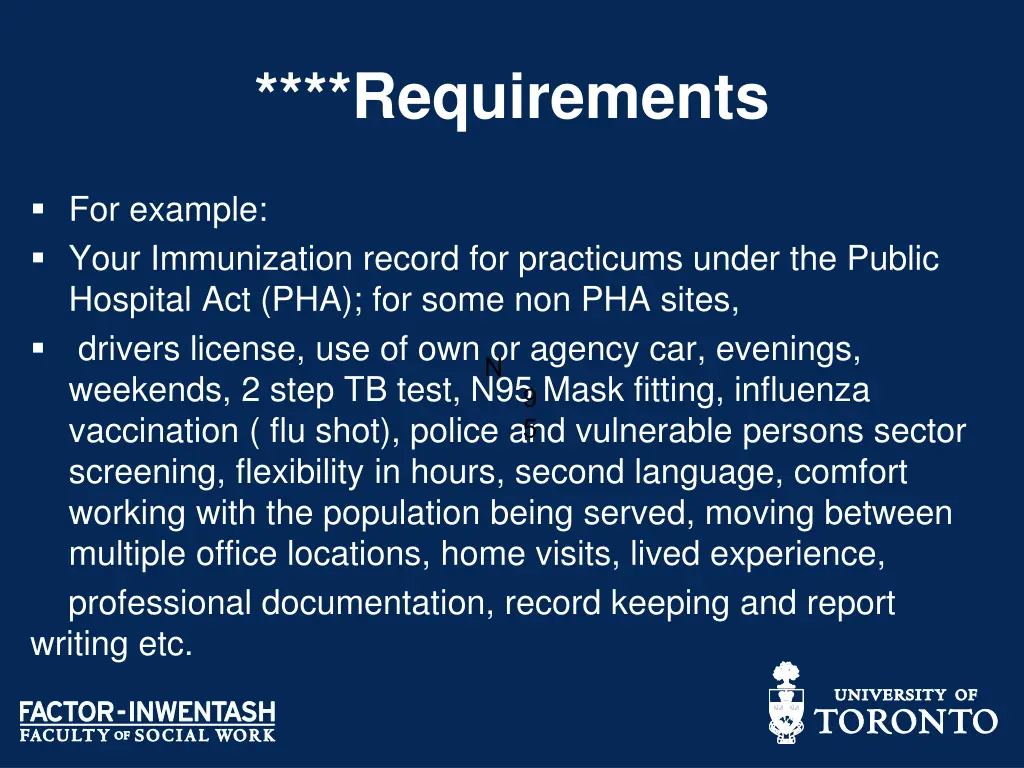 requirements
