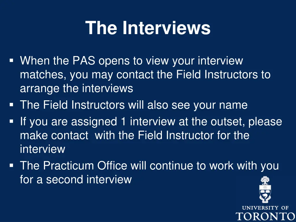 the interviews 1