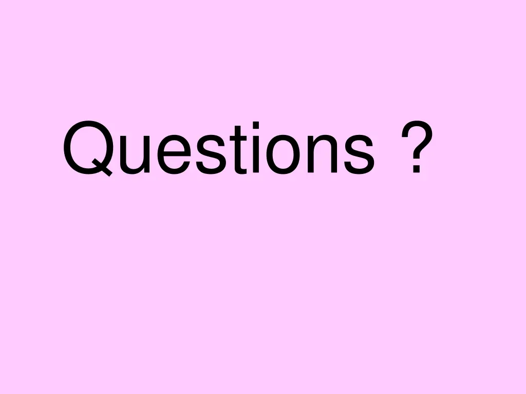 questions