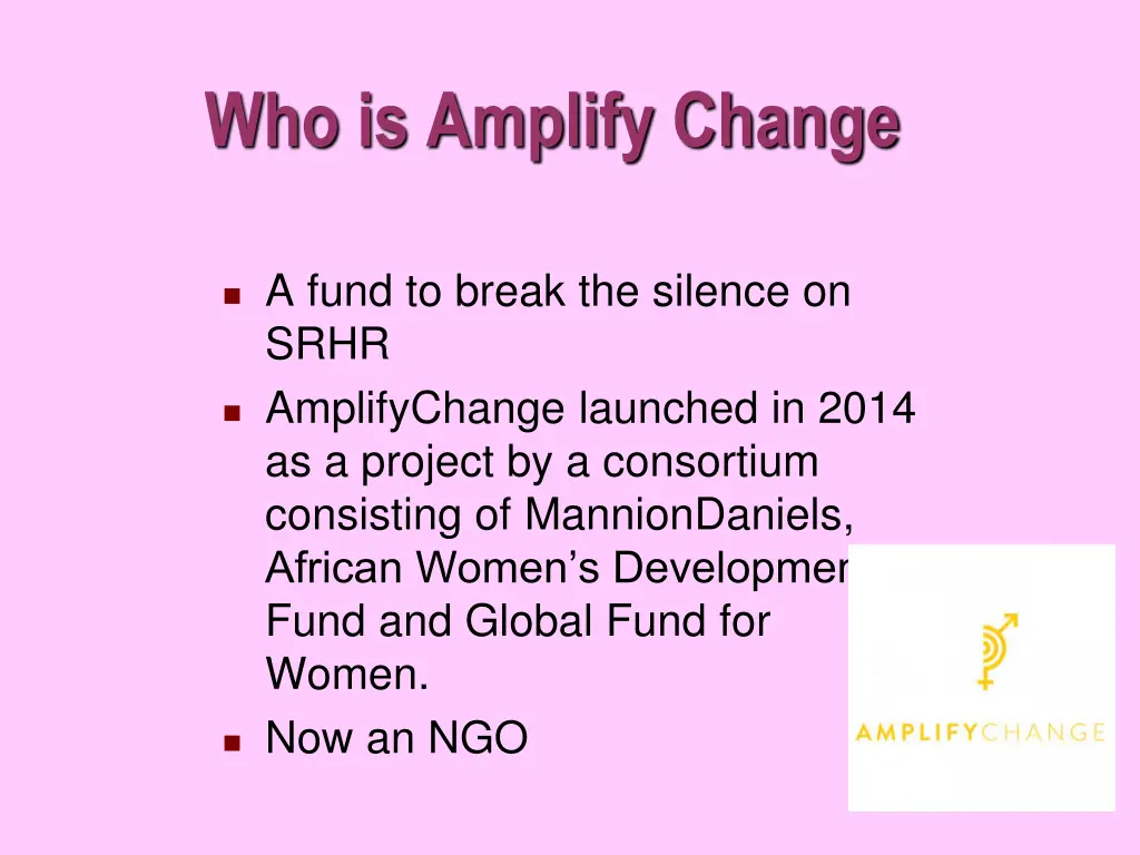 who is amplify change