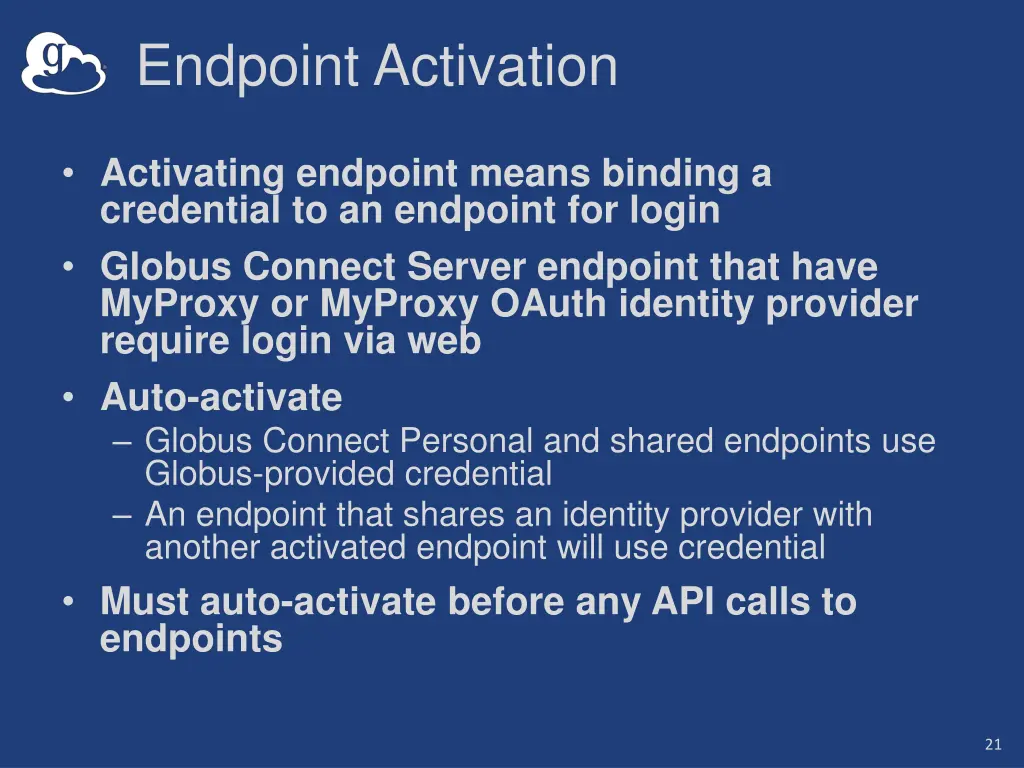 endpoint activation