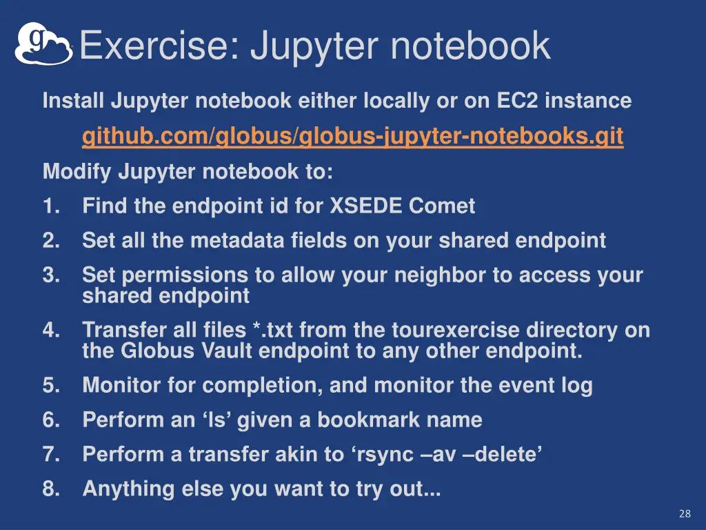 exercise jupyter notebook