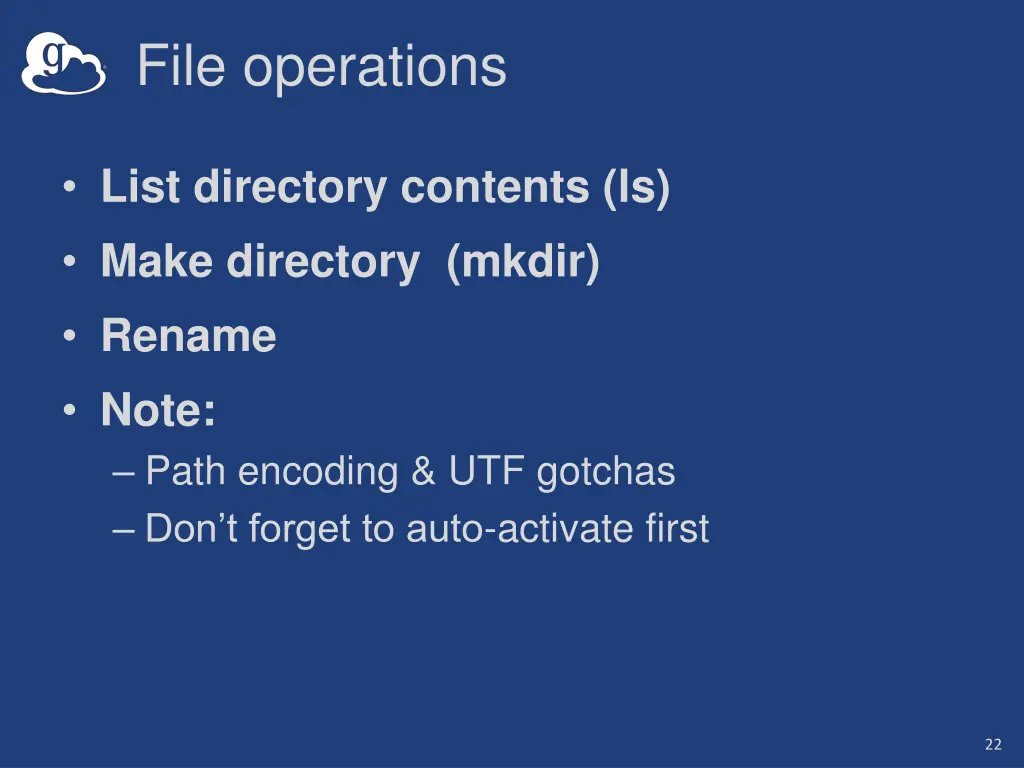 file operations
