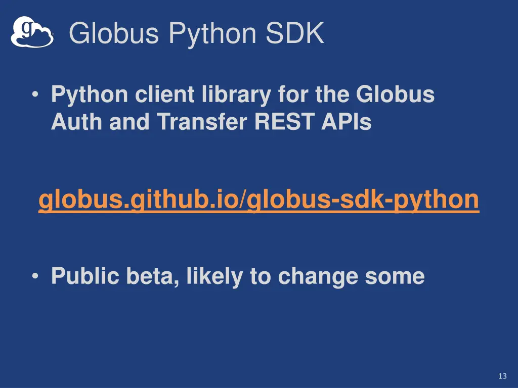 globus python sdk