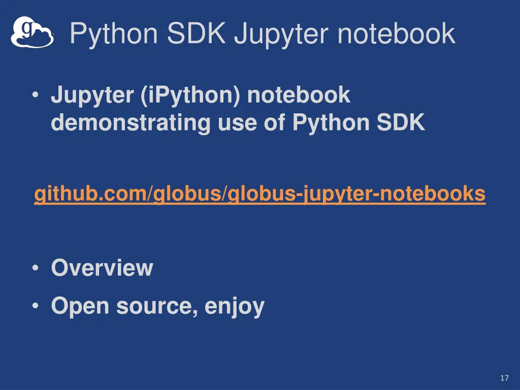 python sdk jupyter notebook