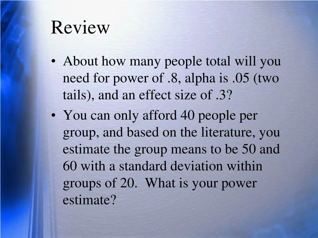 review 3