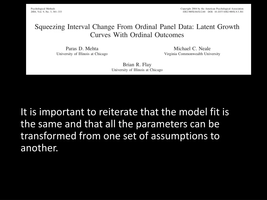 it is important to reiterate that the model