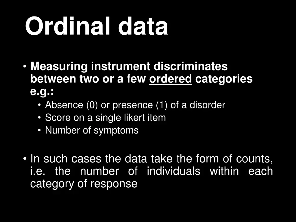 ordinal data 1