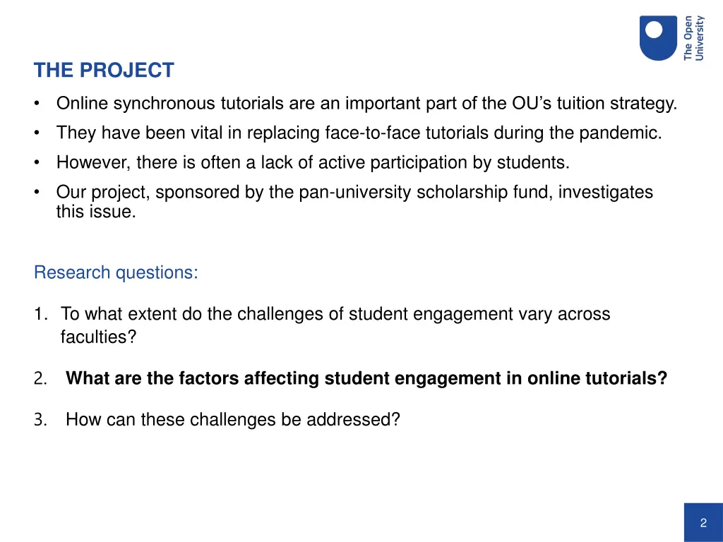 the project