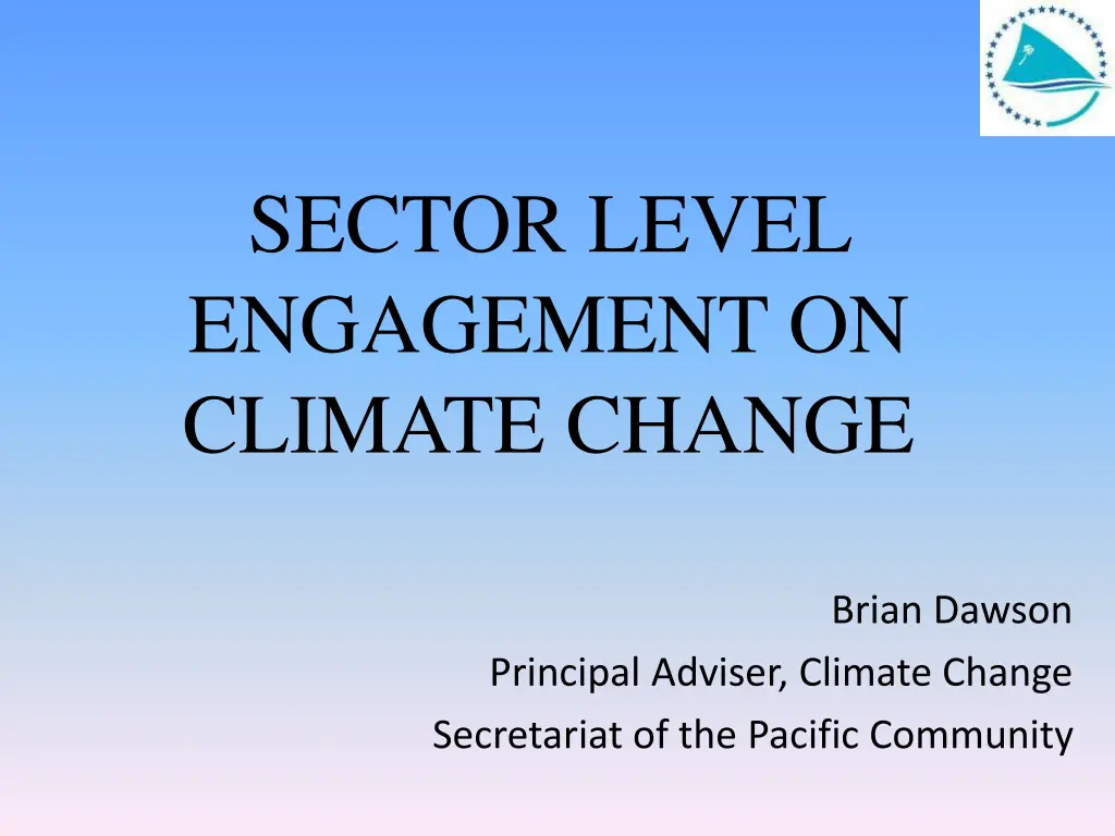 sector level engagement on climate change