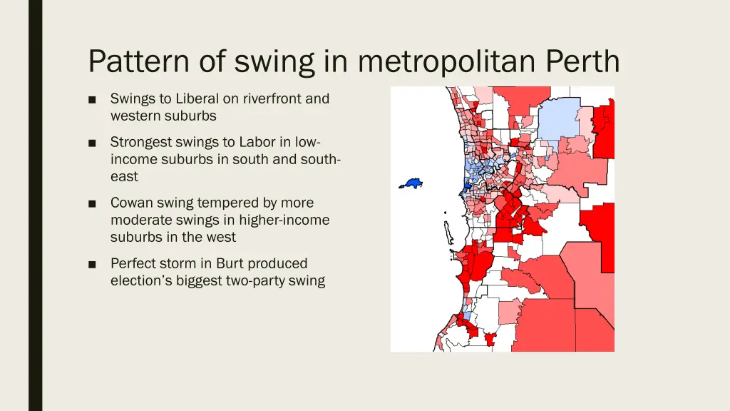 pattern of swing in metropolitan perth