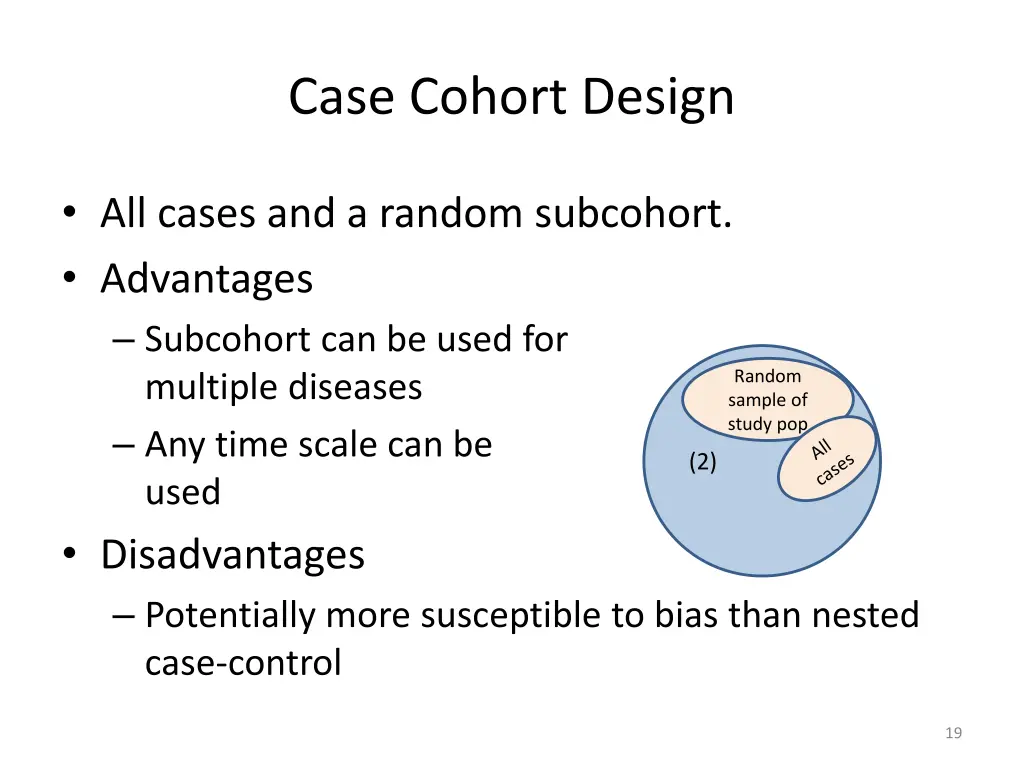 case cohort design