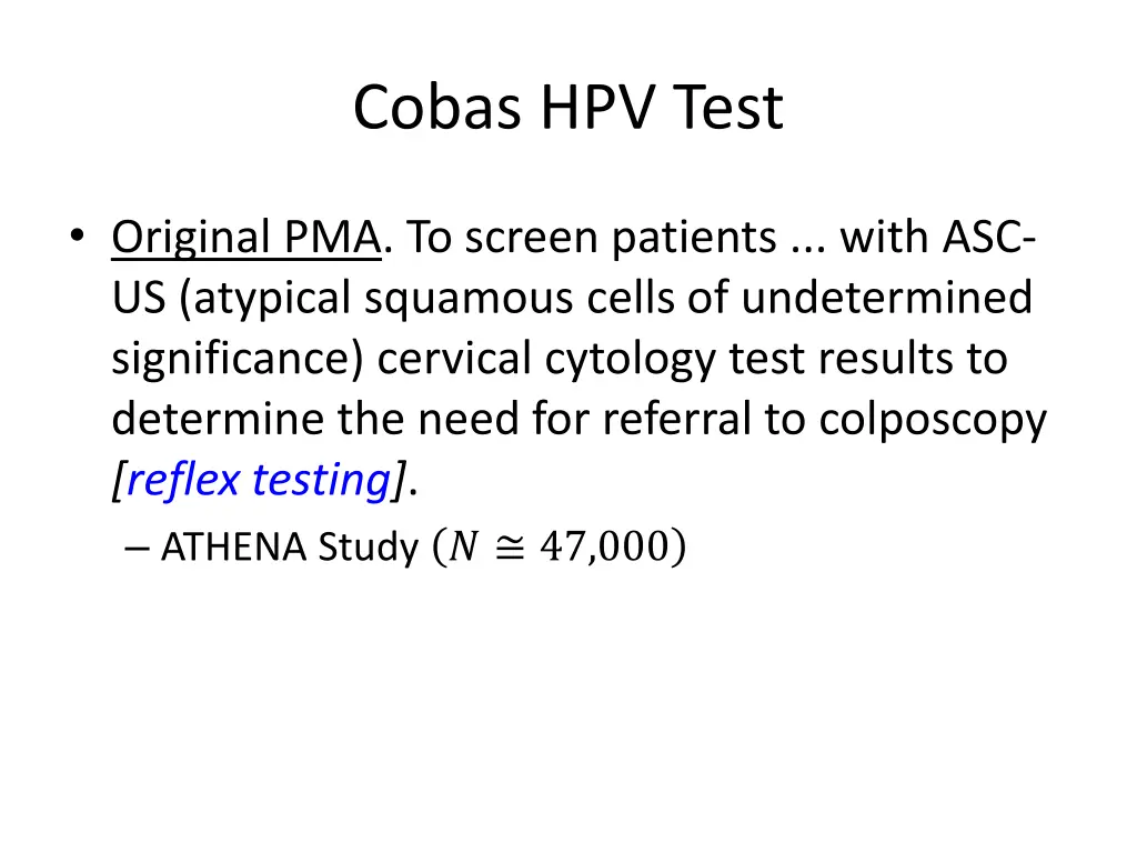cobas hpv test