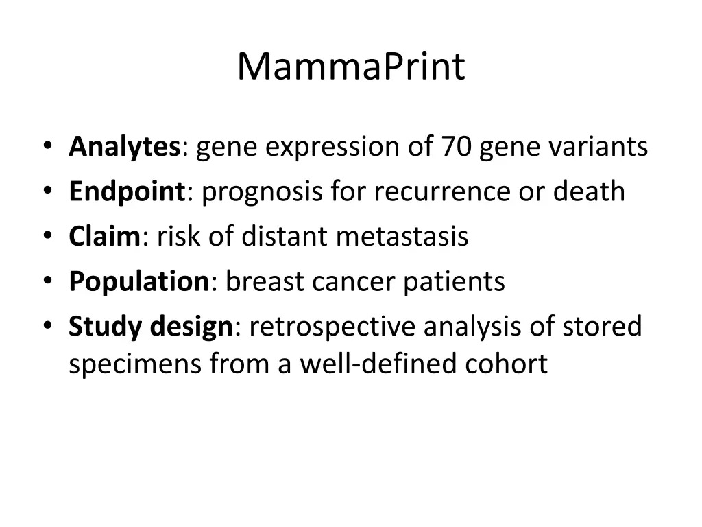 mammaprint