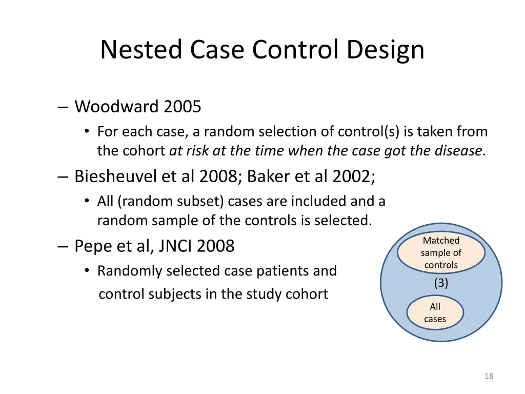 nested case control design