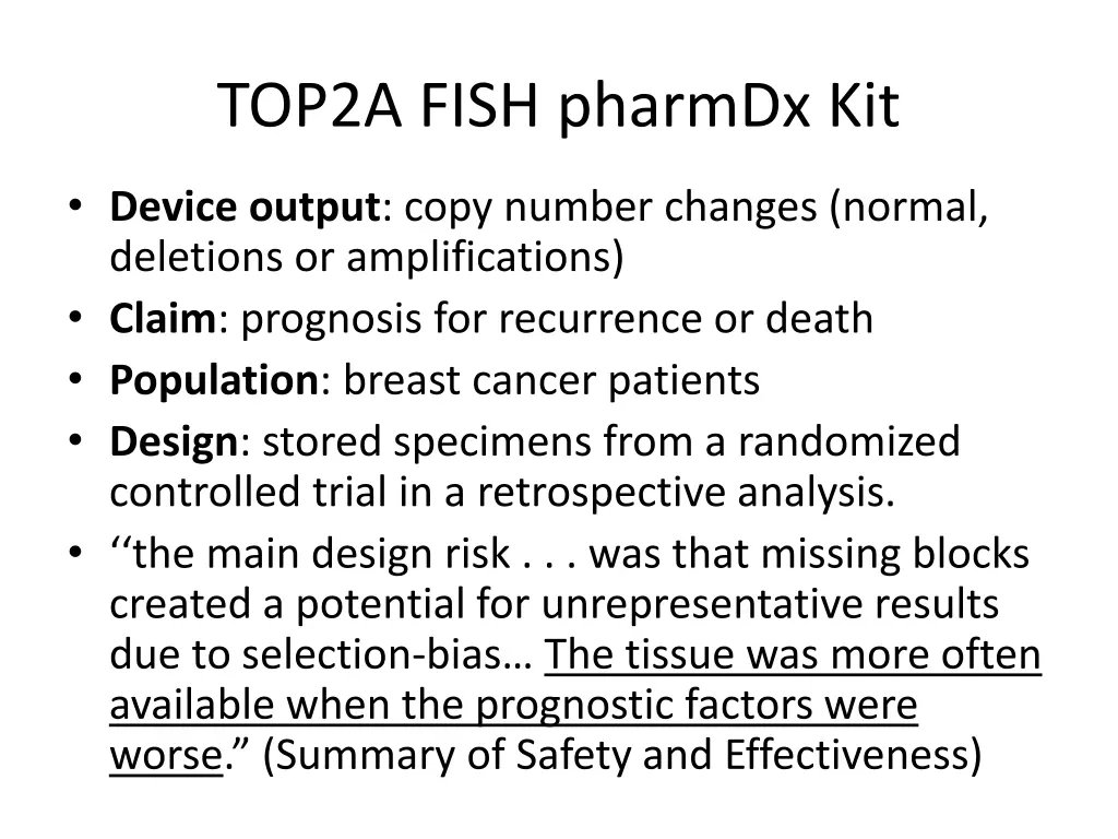 top2a fish pharmdx kit