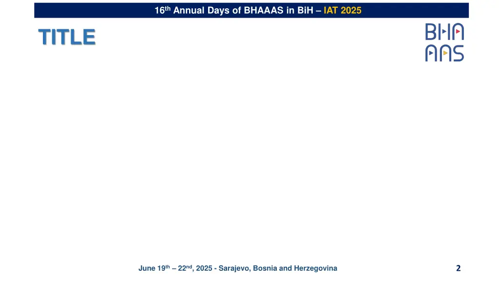 16 th annual days of bhaaas in bih iat 2025