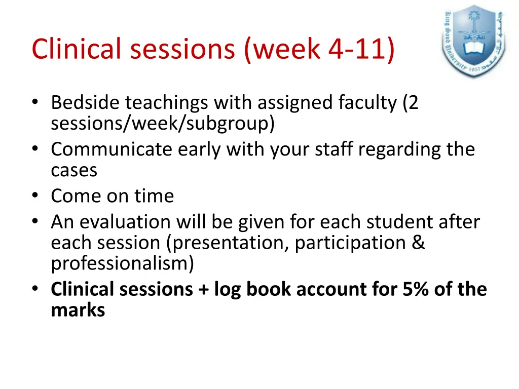 clinical sessions week 4 11