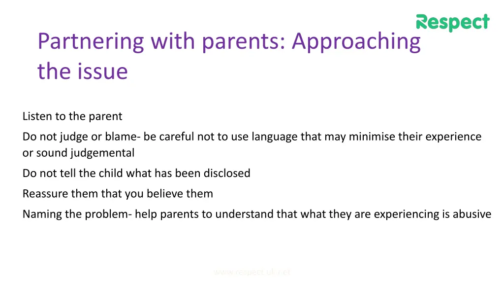 partnering with parents approaching the issue 1