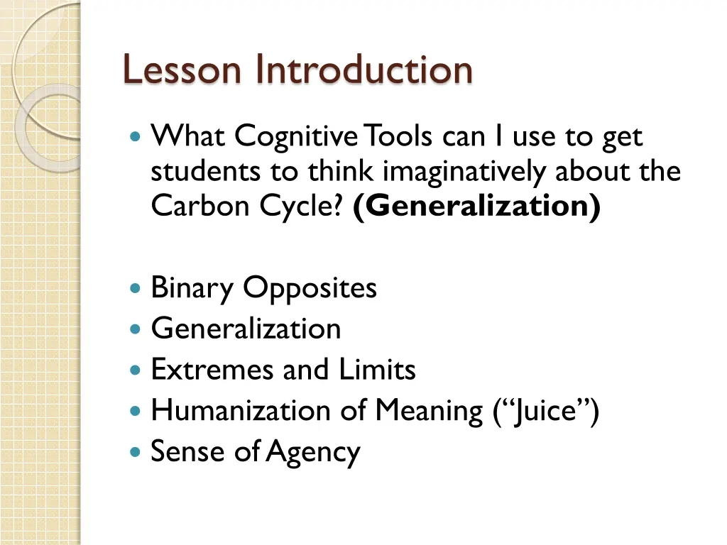 lesson introduction
