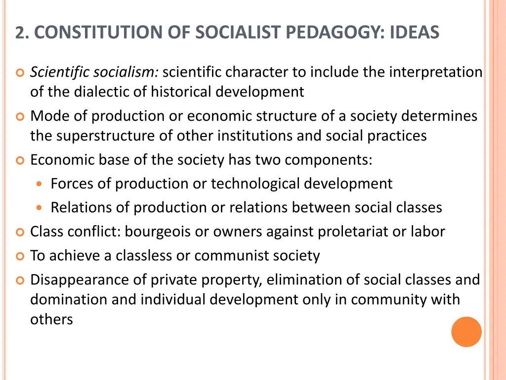 2 constitution of socialist pedagogy ideas