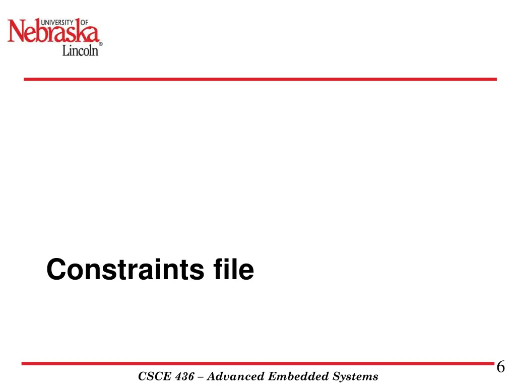 constraints file
