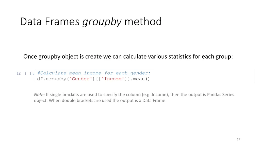 data frames groupby method 1