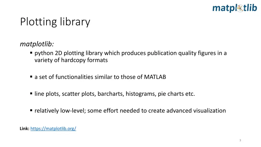 plotting library