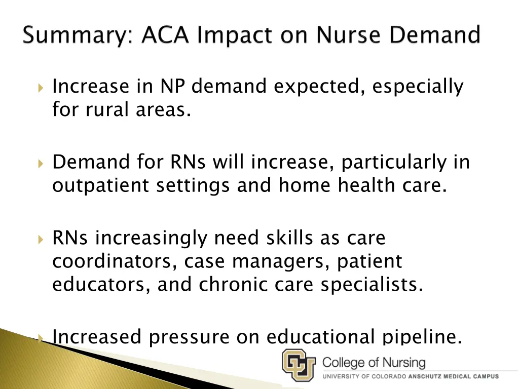 increase in np demand expected especially