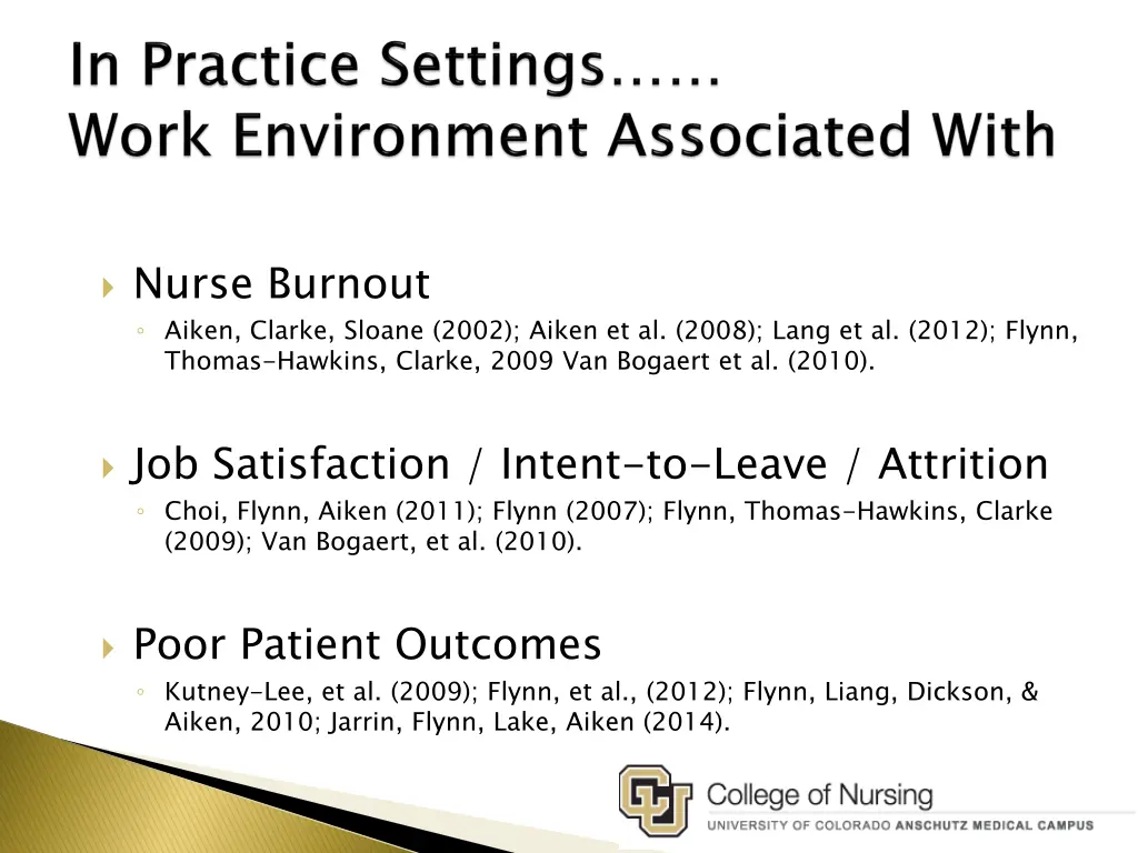 nurse burnout aiken clarke sloane 2002 aiken
