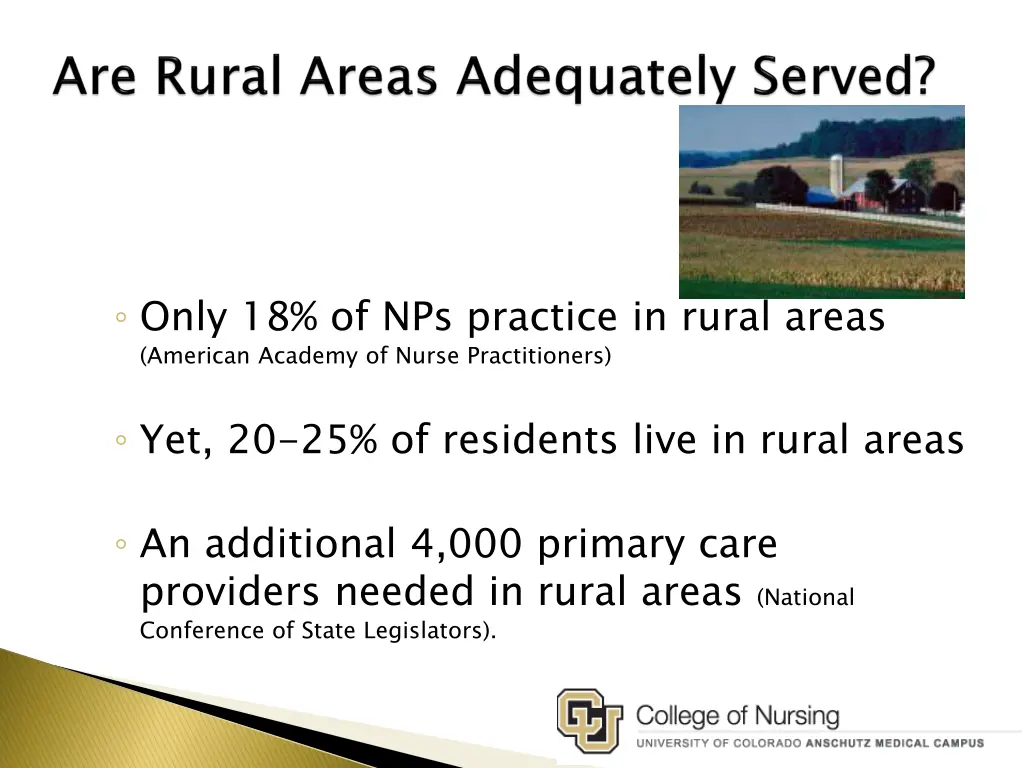only 18 of nps practice in rural areas american