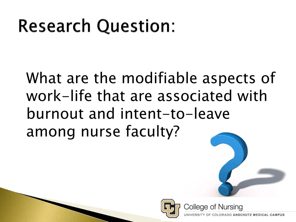 what are the modifiable aspects of work life that