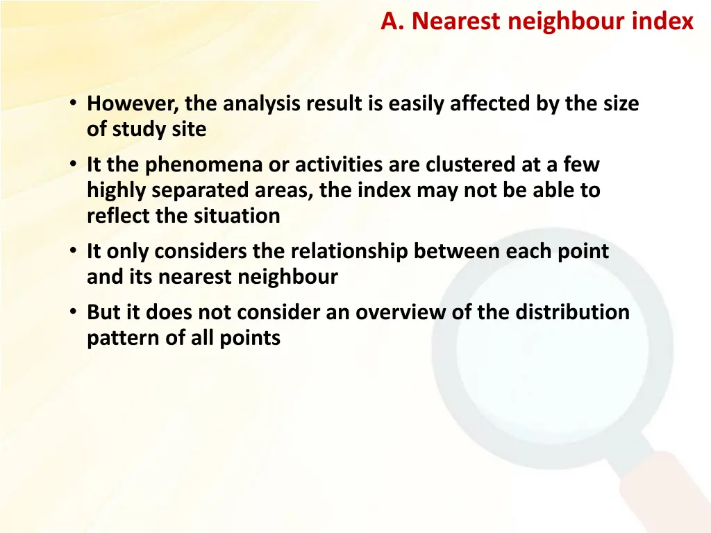 a nearest neighbour index 6